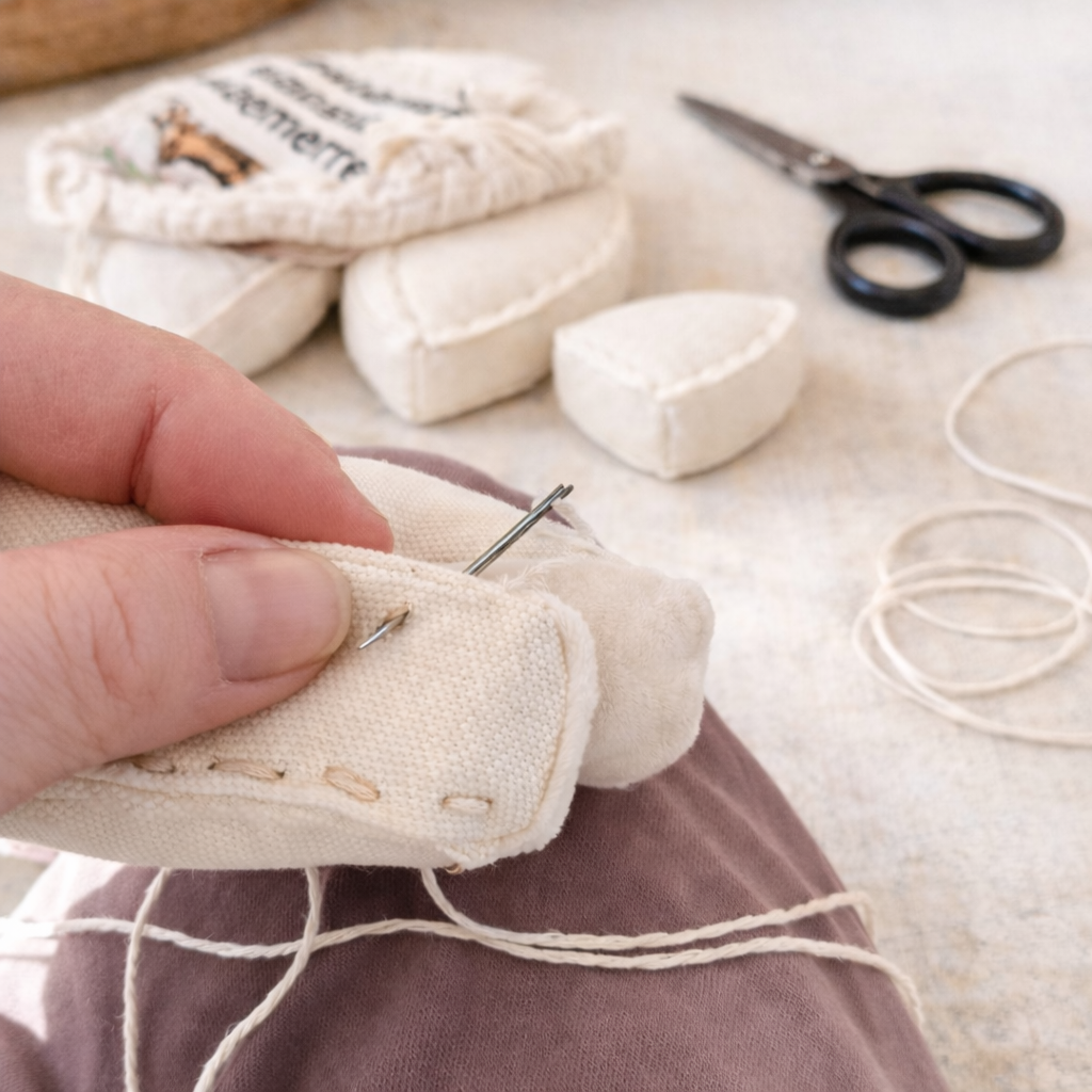 Embroidered Camembert Cheese Toy - 3 piece