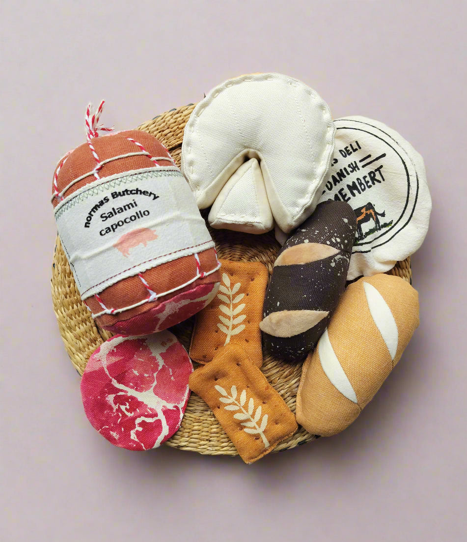 Play Food Salami Salami Capocollo and Cheese Fabric Tosy