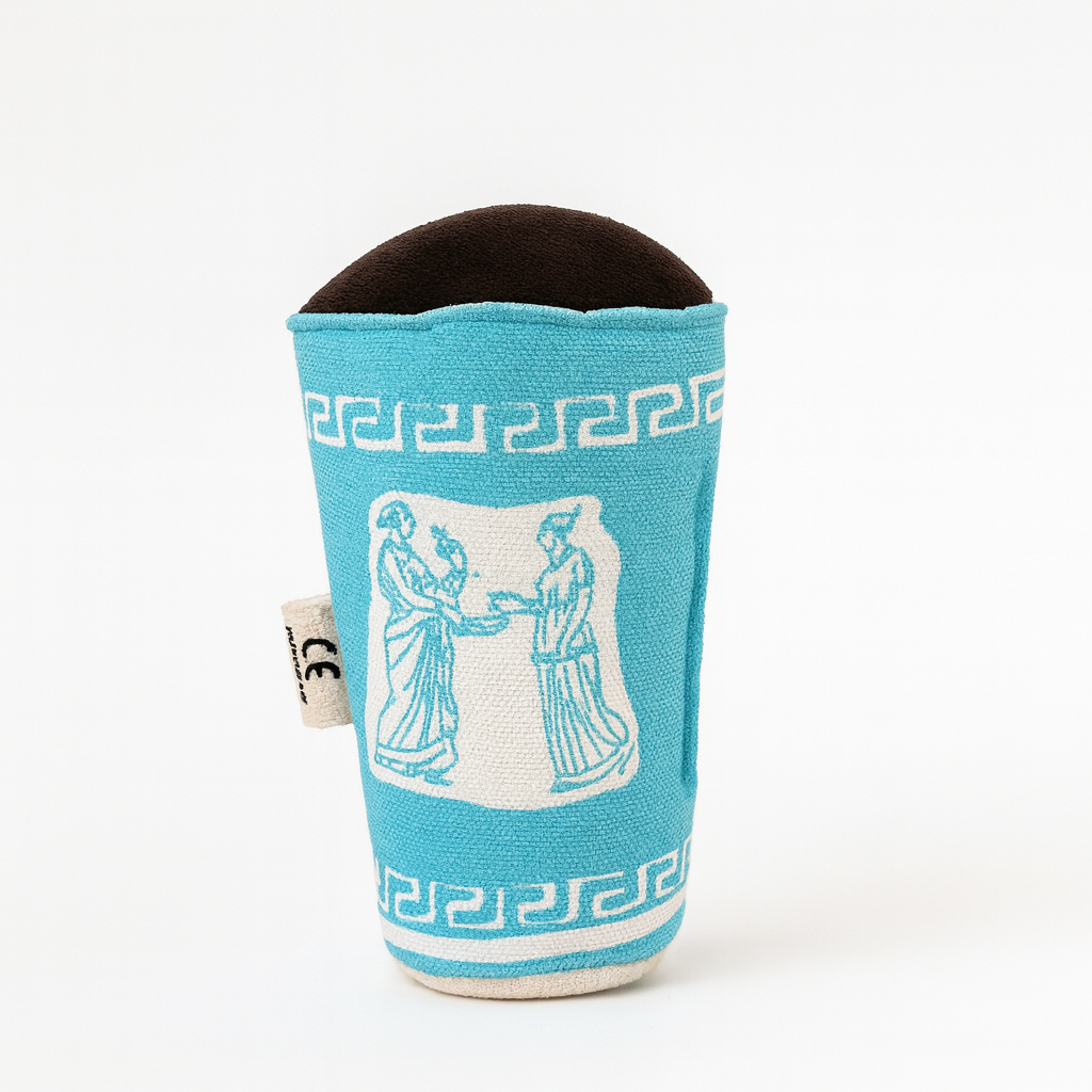 Handmade New York Coffee Cup Rattle – Eco friendly Baby Toy