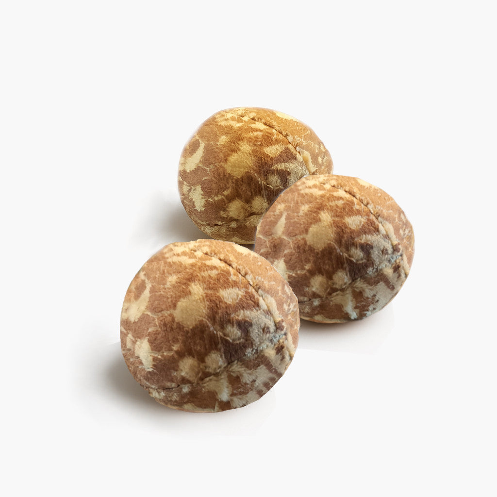 Handmade Danish Æbleskiver Play Food – 3-Piece Velvet Pancake Ball Set