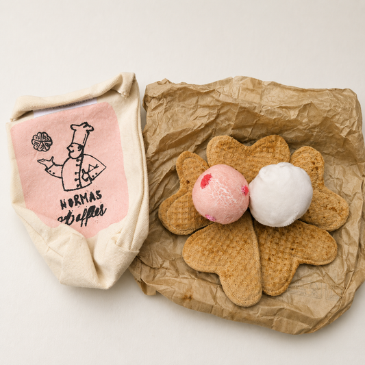 Waffle Play Set – 7 Pieces with Cotton Bag