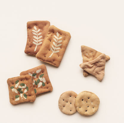 Hand-Printed & Embroidered Fabric Cookie Set – 8 Piece Collection