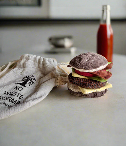 Play Food Upcycled Burger Handmade Toy