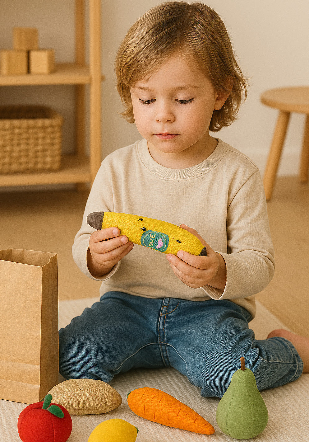 Handmade Banana Soft Toy – Danish Design