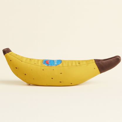 Handmade Banana Cushion – Cotton Canvas & Velour | Normadot