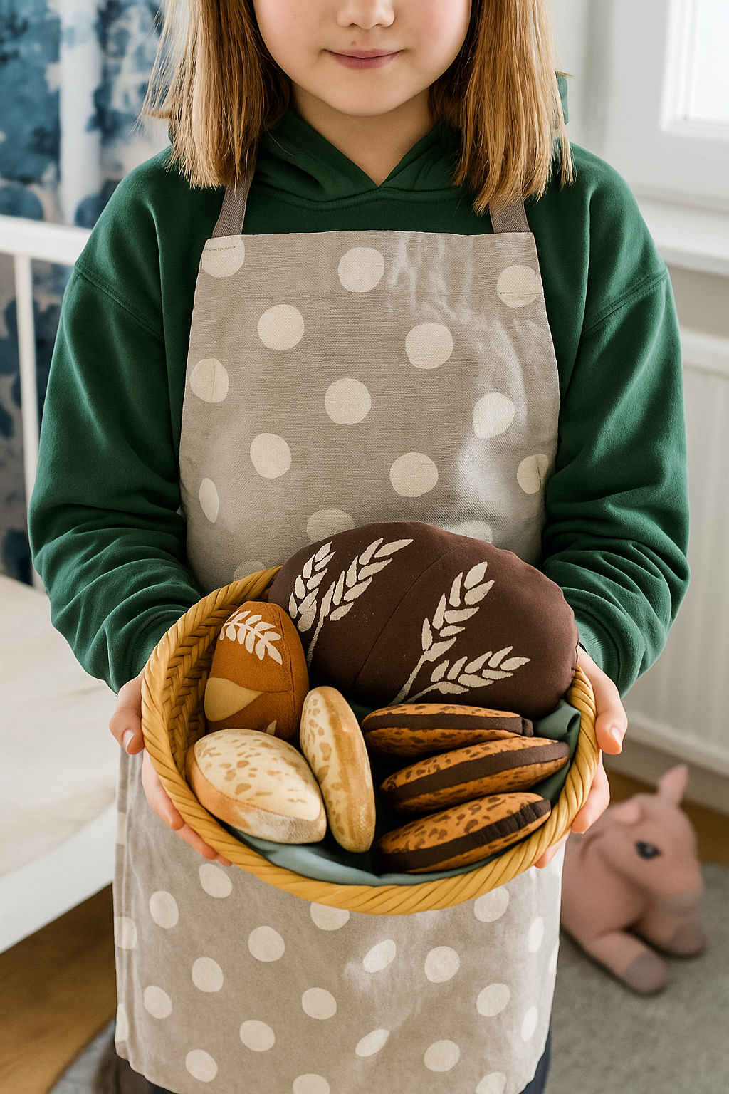 Eco-Friendly Play Food – Rye Bread Slices (2 Pieces)