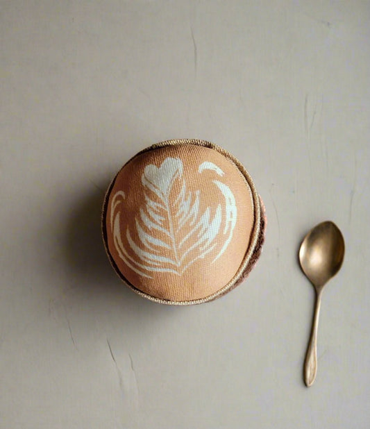 Plush Cappuccino To-Go – Handmade in Denmark (12 cm)