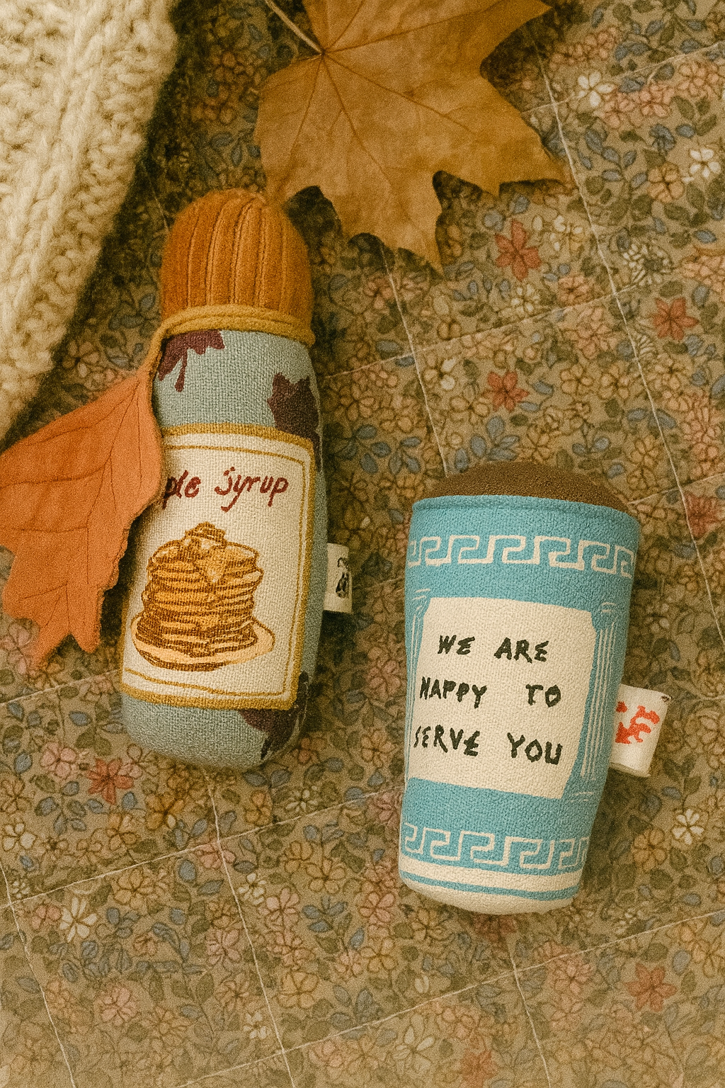 Handmade New York Coffee Cup Rattle – Eco friendly Baby Toy