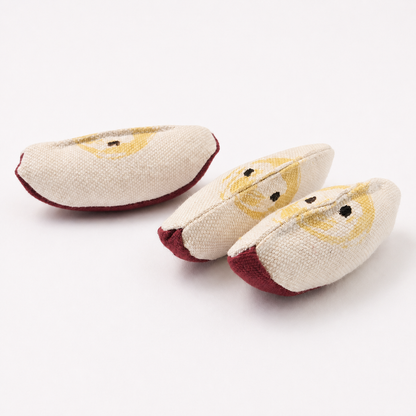 Fabric Apple Slices – Handmade Pretend Play Food (3 pcs)