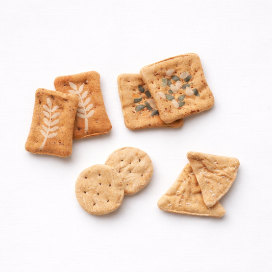 Hand-Printed & Embroidered Fabric Cookie Set – 8 Piece Collection
