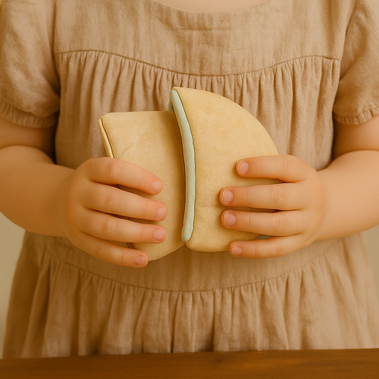 Fabric Pita Bread Play Set – 2 pcs – Handmade in Denmark