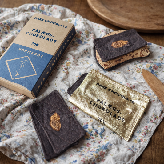 Pack of 4 Dark Chocolate Slices – Pålægschokolade