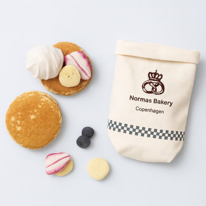 Handmade Fabric Pancake Play Set – American Breakfast Pretend Food