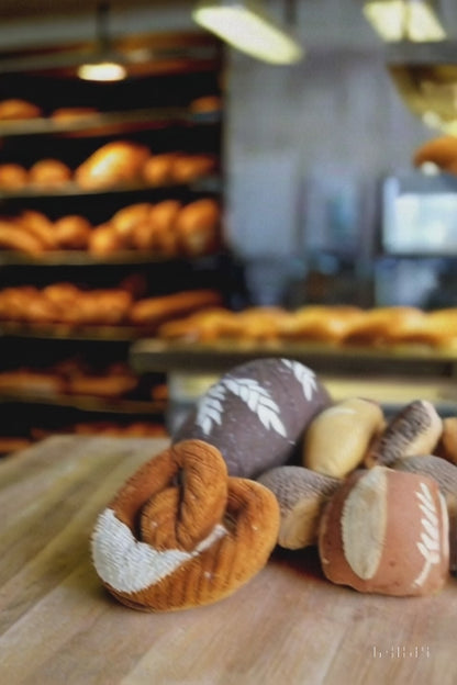 Artisan Play Bread Set – 5-Piece Handcrafted Bakery with Fabric Bag