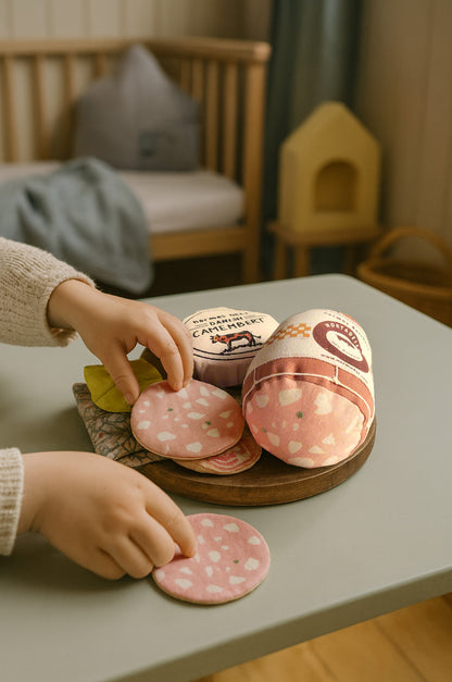 Handmade Mortadella Toy with Slice – Italian Deli Play Food by Normadot