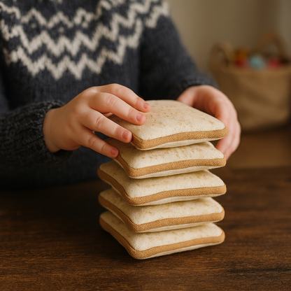 Handmade Canvas Toast Play Food (Set of 2)