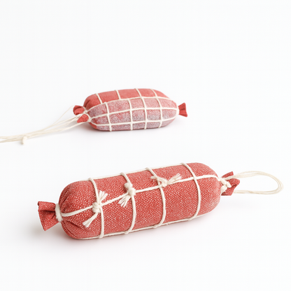 Handmade Pretend Tuscan Salami – Sustainable Cotton Play Food