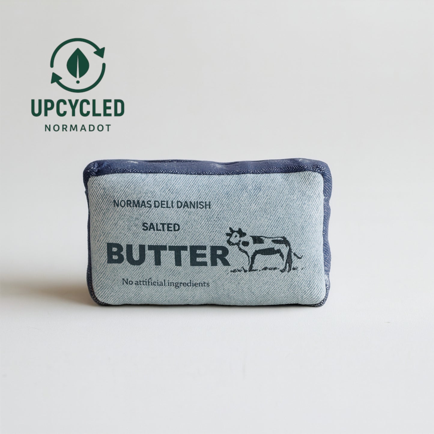Upcycled Denim Butter Pack – Pretend-Play Food Toy